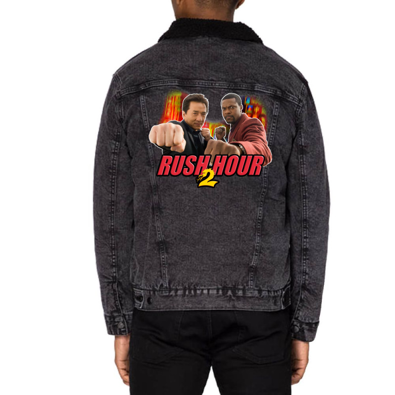 Rush Hour 2   Custom Design Unisex Sherpa-lined Denim Jacket | Artistshot