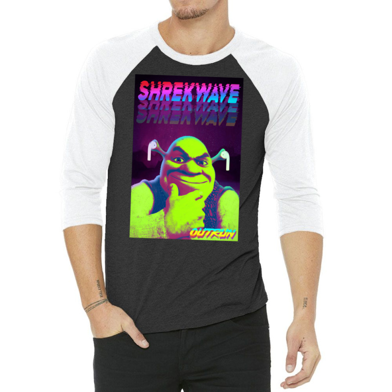 S H R E K W A V E 3/4 Sleeve Shirt | Artistshot