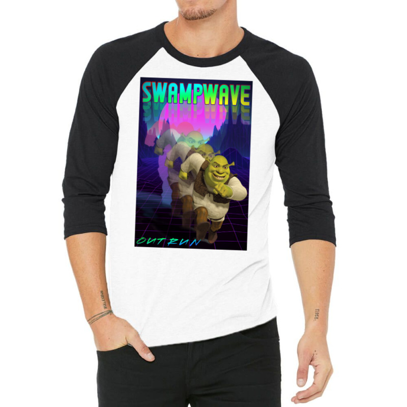 S W A M P W A V E 3/4 Sleeve Shirt | Artistshot