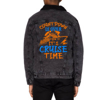 Countdown Is Over It's Cruise Time, Cruising Together T Shirt Unisex Sherpa-lined Denim Jacket | Artistshot