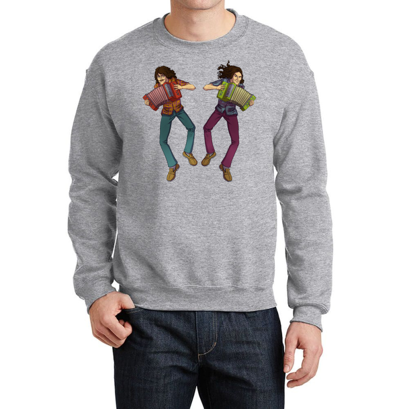 Weird Al Then And Now Crewneck Sweatshirt | Artistshot