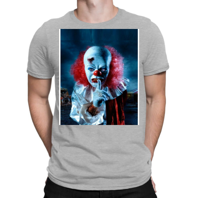 Scary Horror Clown Face Mask T-shirt | Artistshot