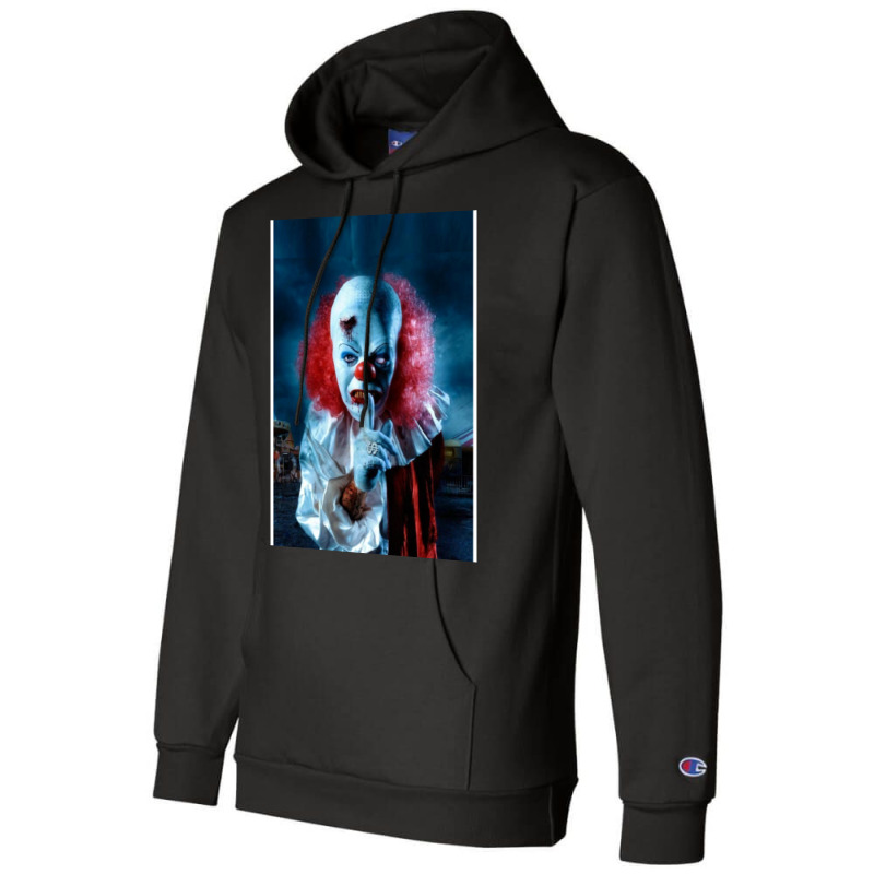 Scary Horror Clown Face Mask Champion Hoodie | Artistshot