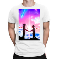 Silhouette Of Kimi No T-shirt | Artistshot