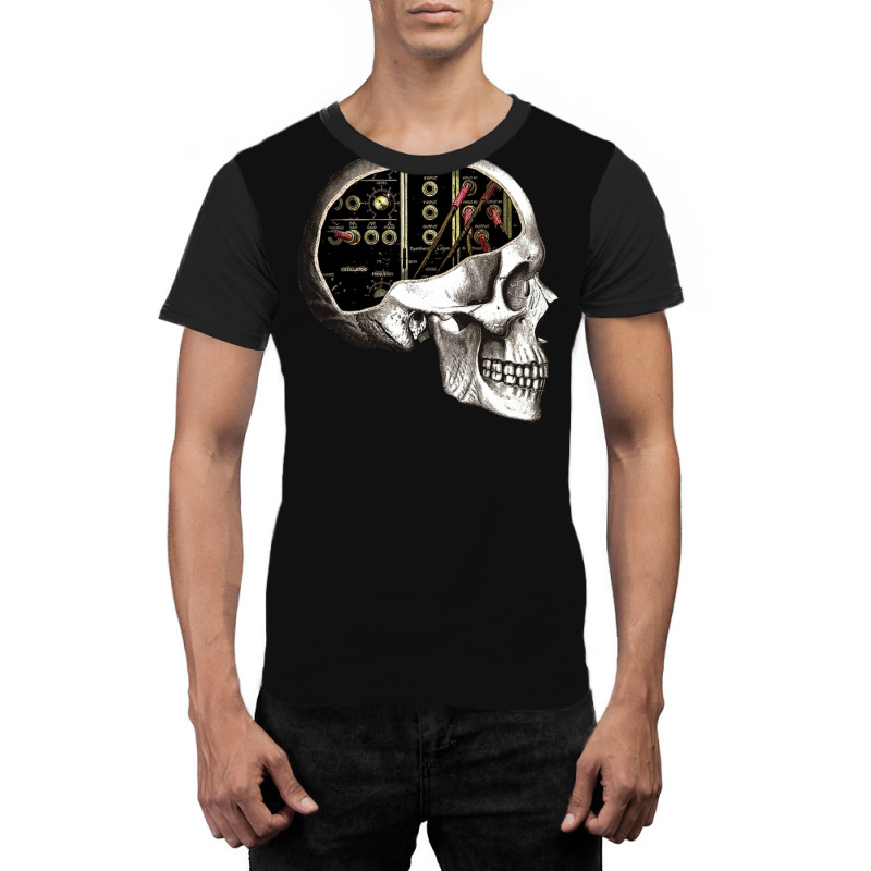 Analog Modular Synthesizer Skull For Synth Nerd Graphic T-shirt | Artistshot