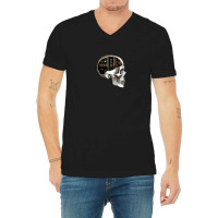 Analog Modular Synthesizer Skull For Synth Nerd V-neck Tee | Artistshot