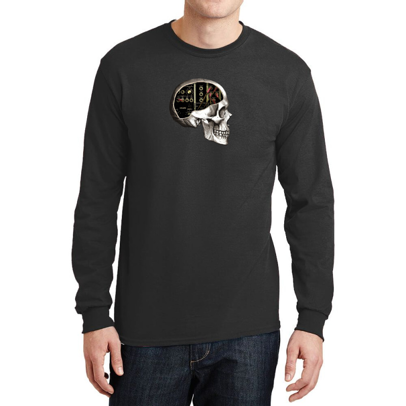 Analog Modular Synthesizer Skull For Synth Nerd Long Sleeve Shirts | Artistshot