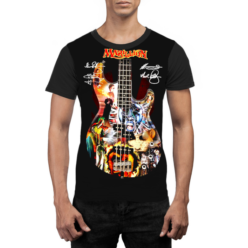 Marillion Guitar Signatures Graphic T-shirt by JimmyChandler | Artistshot