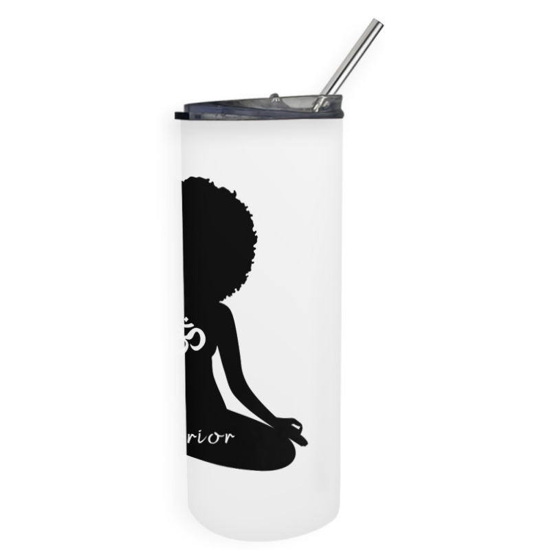 Womens Warrior Black Girl Meditation Self Love Om Wellness Wellness T Skinny Tumbler | Artistshot