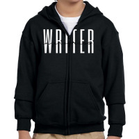 Writer In Progress Content Novel Author Novelist T Shirt Youth Zipper Hoodie | Artistshot