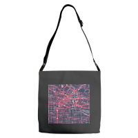 The City Of Angels Central La District Map Adjustable Strap Totes | Artistshot