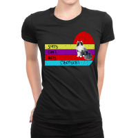 Siberian Cat Sorry Cant Busy Ladies Fitted T-shirt | Artistshot