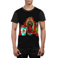 Lady Of Guadalupe Coffee Graphic T-shirt | Artistshot