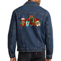 Lady Of Guadalupe Coffee Men Denim Jacket | Artistshot