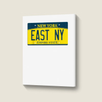 East New York Brooklyn Ny New York License Plate T Shirt Portrait Canvas Print | Artistshot