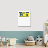 East New York Brooklyn Ny New York License Plate T Shirt Portrait Canvas Print | Artistshot