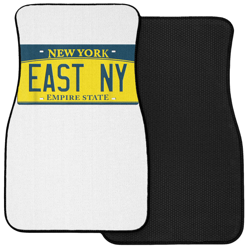 East New York Brooklyn Ny New York License Plate T Shirt Front Car Mat | Artistshot