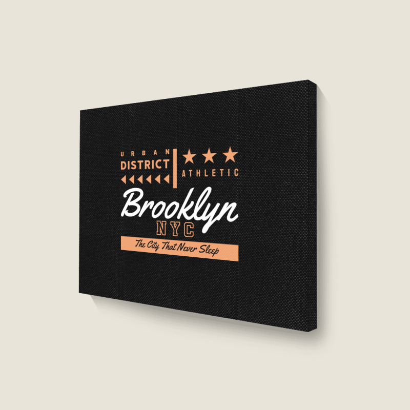 Nyc Brooklyn Us Landscape Canvas Print | Artistshot