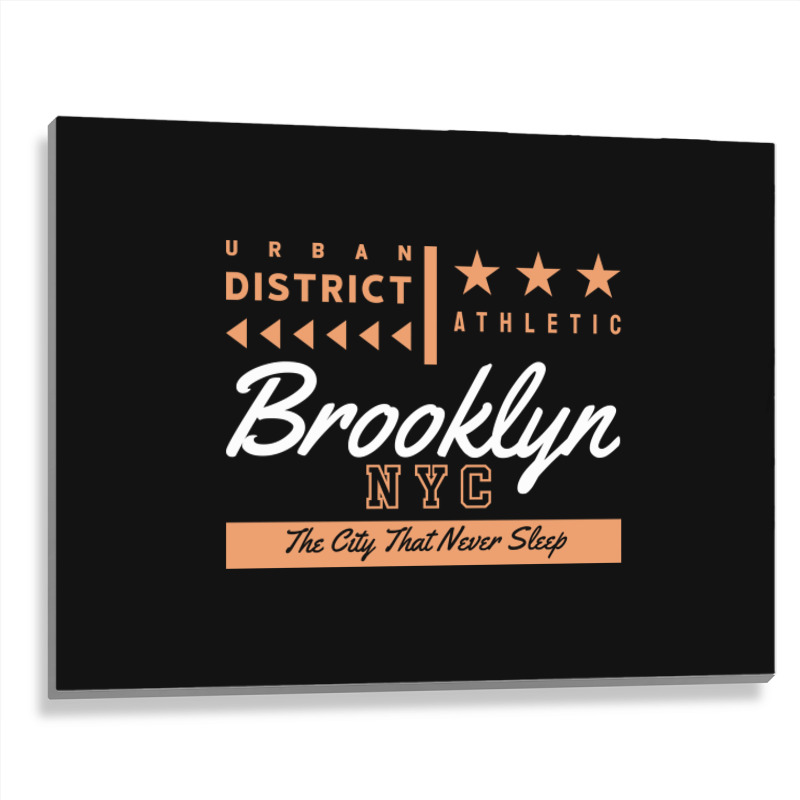 Nyc Brooklyn Us Metal Print Horizontal | Artistshot