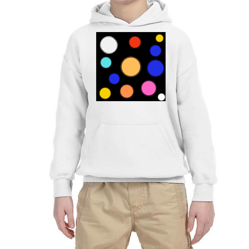 All Types Of Colours Watercolor Paint On Black Background Youth Hoodie by American choice | Artistshot