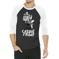 Casual Friday With Jason Voorhees 3/4 Sleeve Shirt | Artistshot