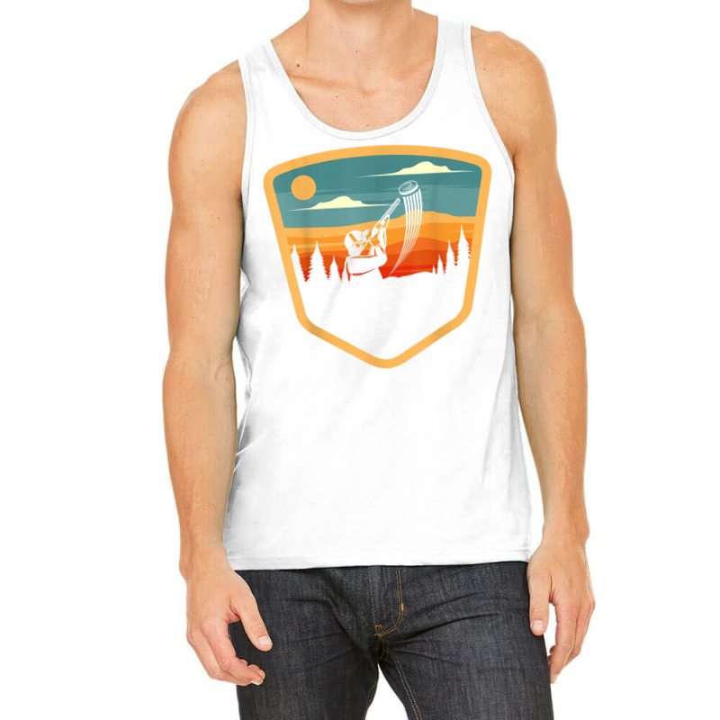 Retro Vintage Sporting Trap Clay Lover Skeet Clay Shooting T Shirt Tank Top | Artistshot