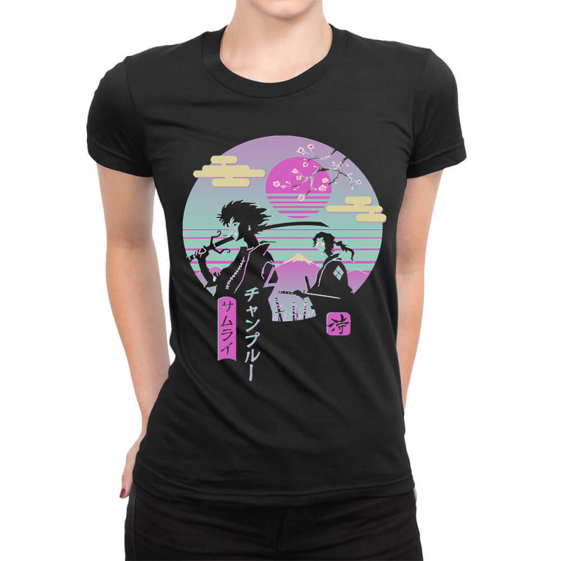 Anime Samurai Chillhop Ladies Fitted T-Shirt by DanielLopezJacuinde | Artistshot