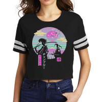 Anime Samurai Chillhop Scorecard Crop Tee | Artistshot