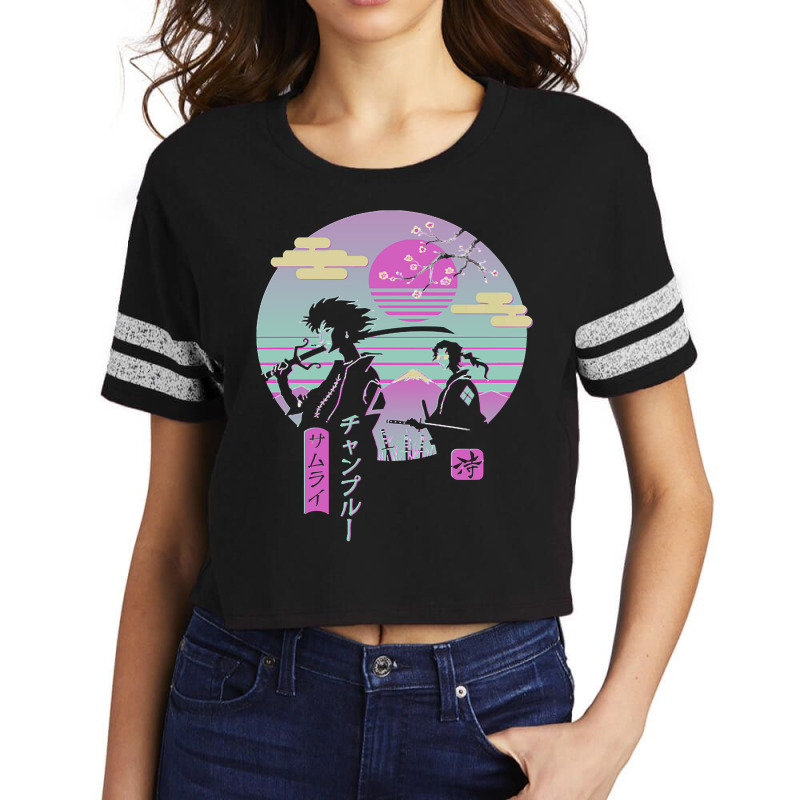 Anime Samurai Chillhop Scorecard Crop Tee by DanielLopezJacuinde | Artistshot