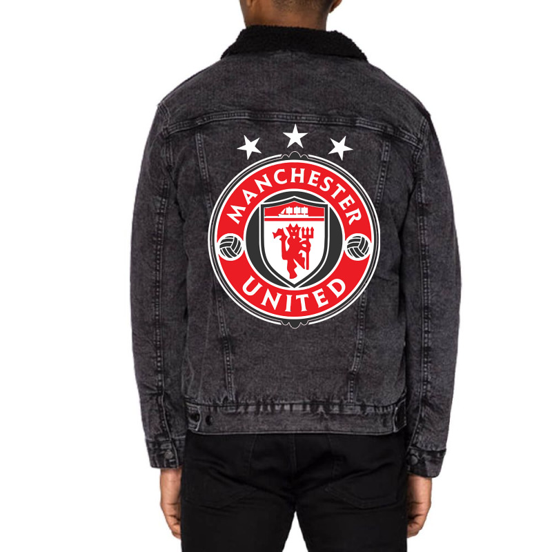 United Manchester Unisex Sherpa-lined Denim Jacket | Artistshot