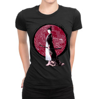 Anime Samurai Girl Warrior Katana Otaku Japan Ladies Fitted T-shirt | Artistshot