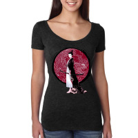 Anime Samurai Girl Warrior Katana Otaku Japan Women's Triblend Scoop T-shirt | Artistshot