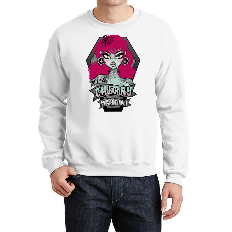 Miss Cherry Martini Cherry Version Crewneck Sweatshirt by cizgozarc | Artistshot