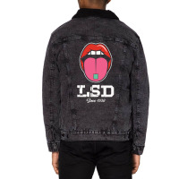 Drugs Ecstasy Happy Pill Party Adrenaline Rush 1 Unisex Sherpa-lined Denim Jacket | Artistshot