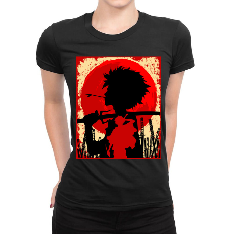 Samurai Sunset Mugen Ladies Fitted T-Shirt by DanielLopezJacuinde | Artistshot