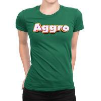 Aggro Aggravation Aggressive Behavior Gamer 2 Ladies Fitted T-shirt | Artistshot