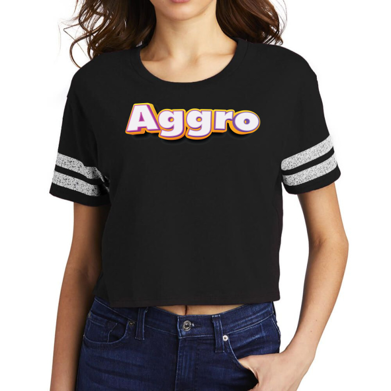 Aggro Aggravation Aggressive Behavior Gamer 2 Scorecard Crop Tee by zayenitecici | Artistshot