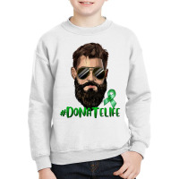 Bearded Man Donate Life Youth Sweatshirt | Artistshot