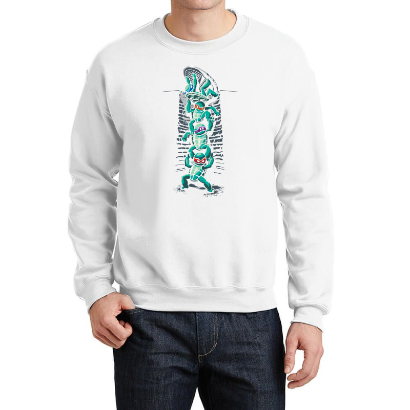 Turtles Night Out Crewneck Sweatshirt | Artistshot