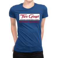 Two Guys Department Stores 1 Ladies Fitted T-shirt | Artistshot