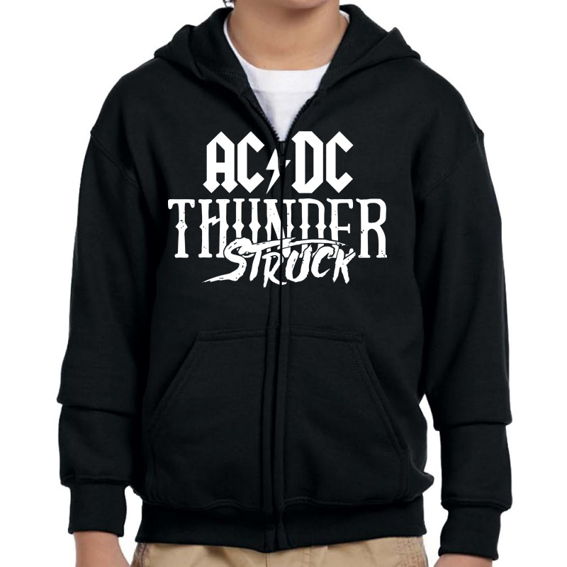 The Thunderstruck Youth Zipper Hoodie by WuzzTees | Artistshot