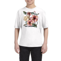 Flowers With A B Youth Tee | Artistshot