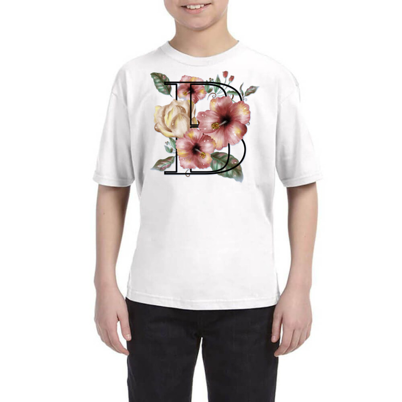 Flowers With A B Youth Tee by LeoDesenhos | Artistshot