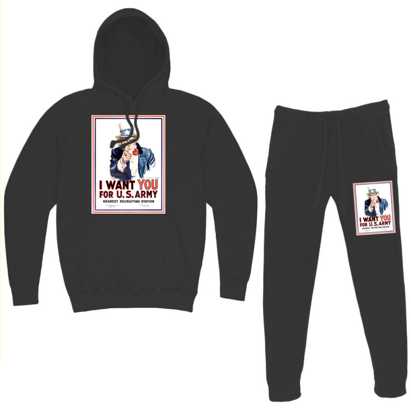 Uncle Sam Wants You Hoodie & Jogger Set | Artistshot