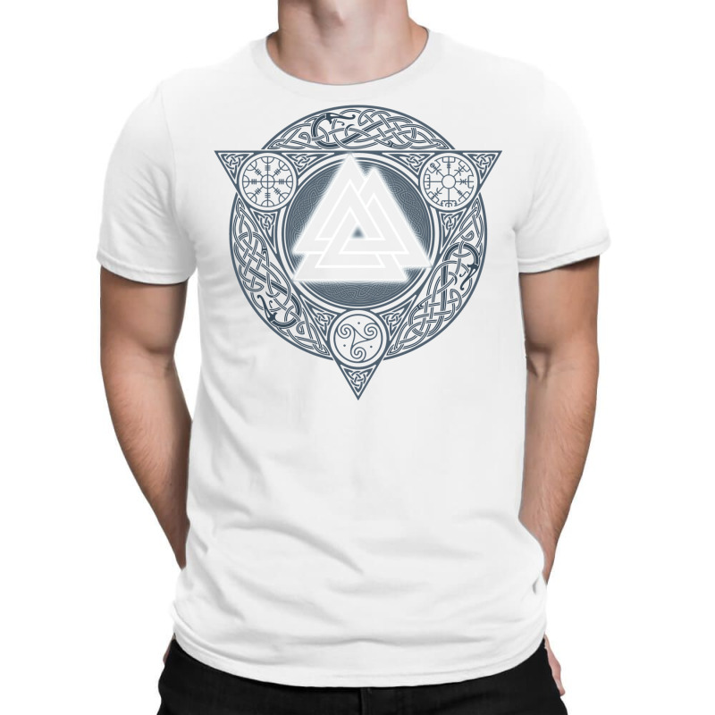 Valknut. Ice Flame. T-shirt | Artistshot