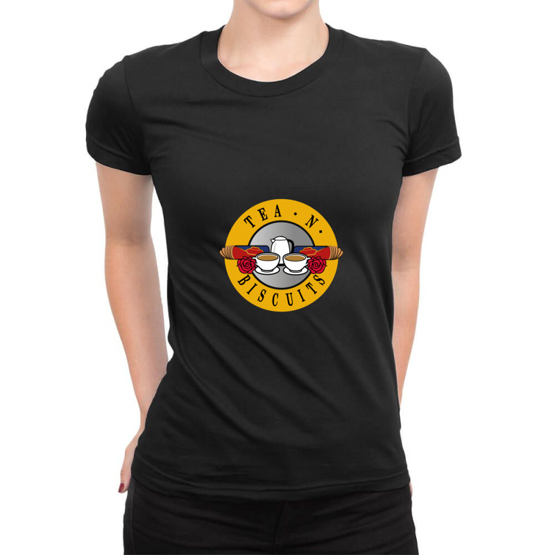 Tea N Biscuits 1 Ladies Fitted T-Shirt by OraliaGilmore | Artistshot