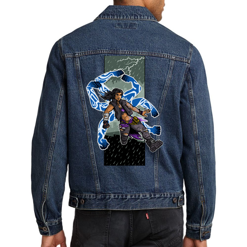 Amara The Siren Borderlands 3 The Tiger Of Partali 3 Men Denim Jacket | Artistshot