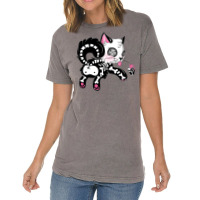 Skele Cat Vintage T-shirt | Artistshot