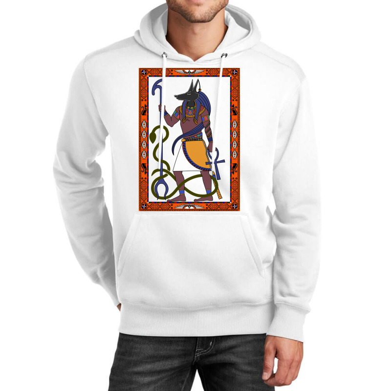 Anubis   Colour   Egyptian Art Unisex Hoodie by zayenitecici | Artistshot