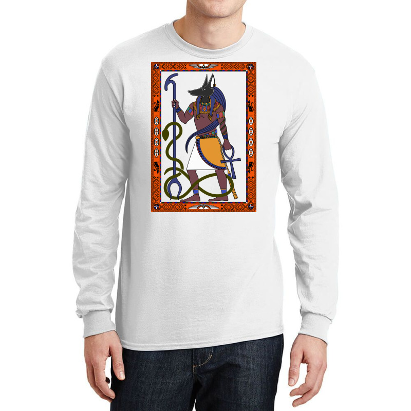 Anubis   Colour   Egyptian Art Long Sleeve Shirts by zayenitecici | Artistshot